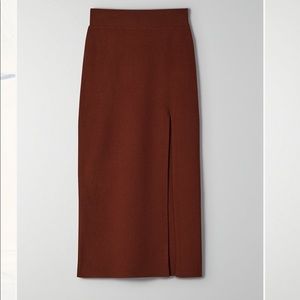 Aritzia Wilfred New Knit Slit Skirt